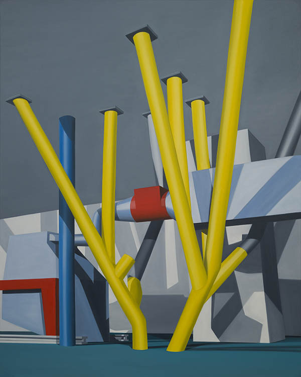 Sébastien Metraux, Sans titre, Huile sur toile, 200 x 160 cm, 2016