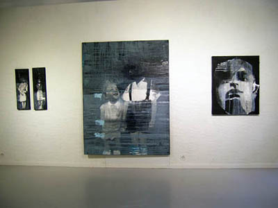 Peintures de Romain Saintonge, vue de l'exposition 