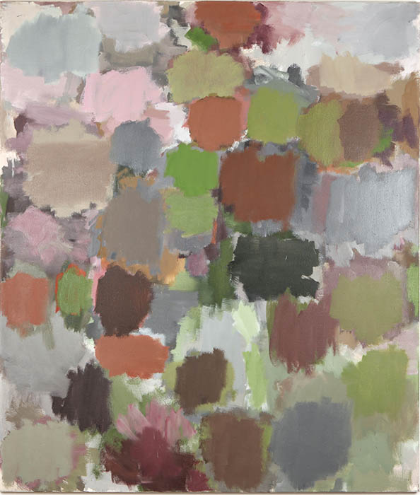 Peinture d'Ivo Vonlanthen, vue de l'exposition "Vibrations végétales" à la Ferme de la Chapelle