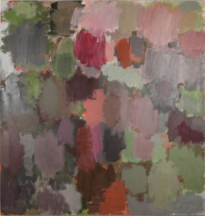 Peinture d'Ivo Vonlanthen, vue de l'exposition "Vibrations végétales" à la Ferme de la Chapelle