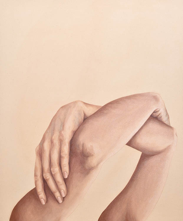 Peinture sur assiette en plastique de Céline Salamin 