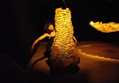 Performance à la Julienne autour des oeuvres de Brigitte Ritchard