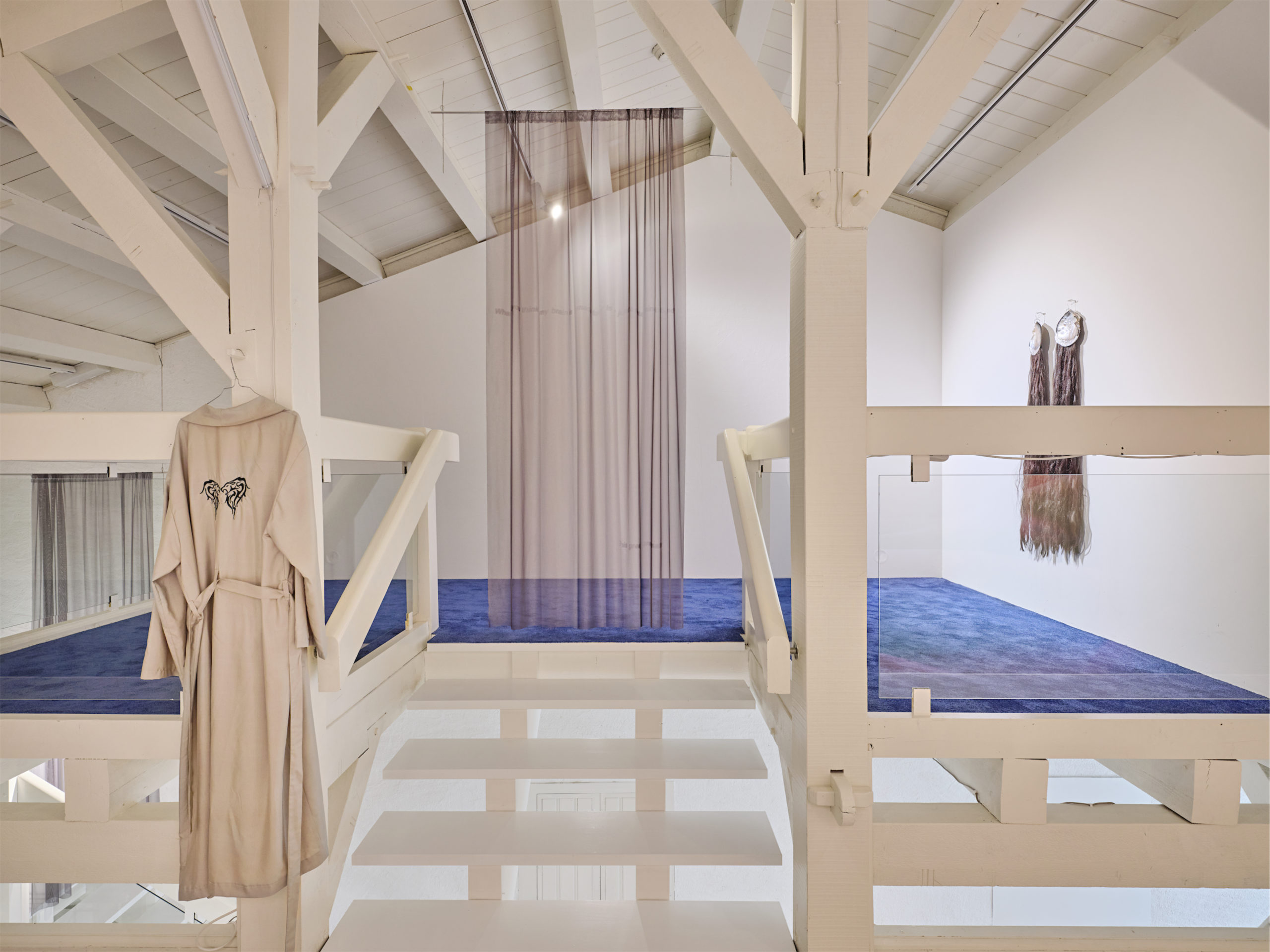 Installation de Camille Buhler , vue de l'exposition "Dandelion" à la Ferme de la Chapelle