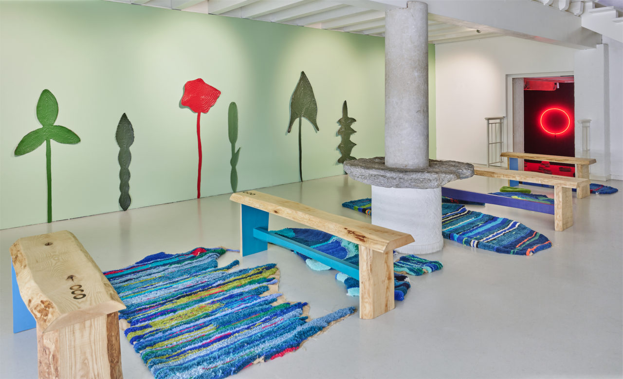 Karim Forlin , vue de l'exposition "Pétrichor" à la Ferme de la Chapelle