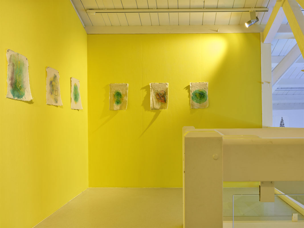 Karim Forlin , vue de l'exposition "Pétrichor" à la Ferme de la Chapelle