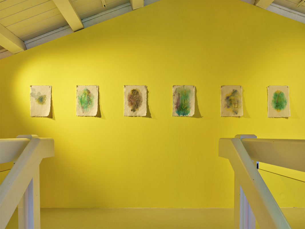 Karim Forlin , vue de l'exposition "Pétrichor" à la Ferme de la Chapelle