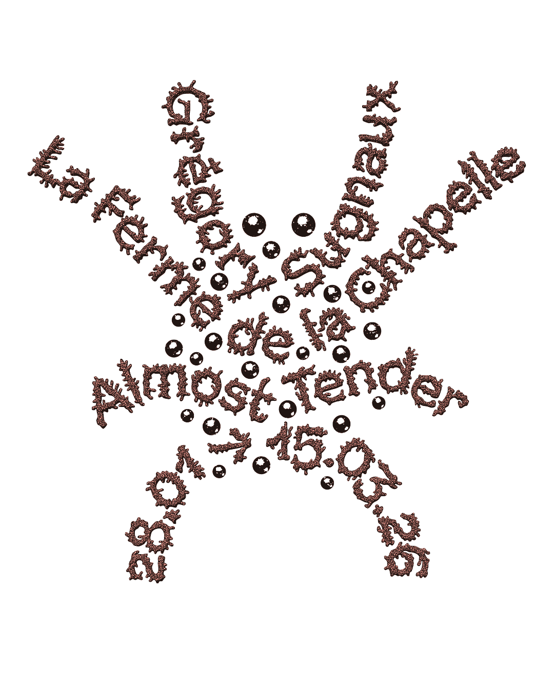 Visuel vertical de l’exposition Almost Tender de Gregory Sugnaux